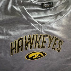 Women’s Iowa Hawkeyes shirt.  Grey.  Size XXL (runs smaller, fits like L/XL)